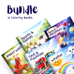 Ultimate Kids Adventure Collection Bundle – 15 Coloring Books