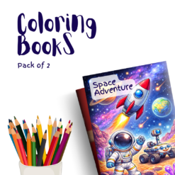 Space Adventure – 2 Coloring Books