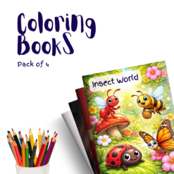 Insect World – 4 Coloring Books